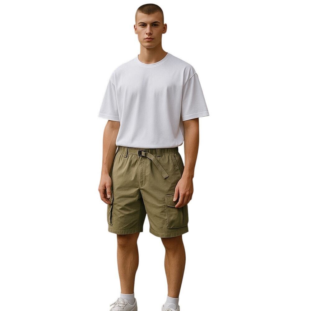 Nike Sportswear Tech Pack Woven Utility Shorts Olive SIZE M